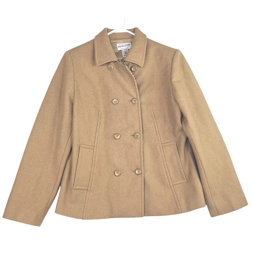 Pendleton Vintage Cropped Wool  Double button Women's Jacket Pockets M